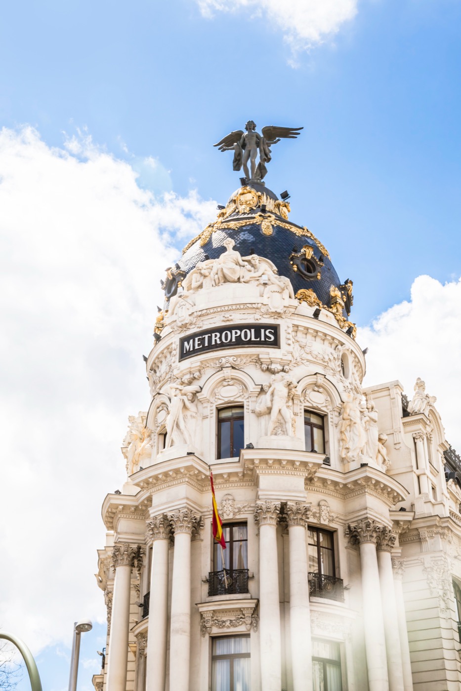 The Metropolis building on Gran V&iacute;a in Madrid